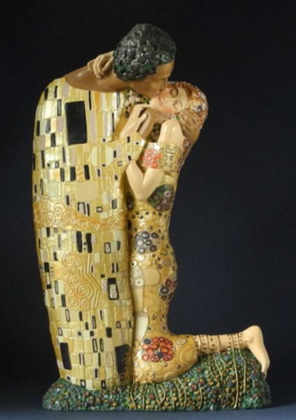Beeld De Kus van G.Klimt